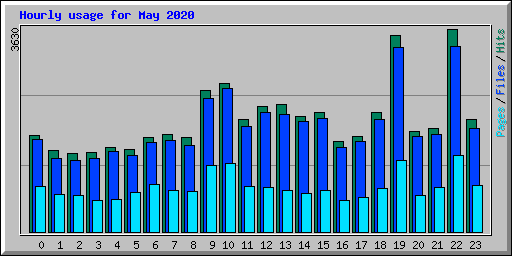 Hourly usage for May 2020