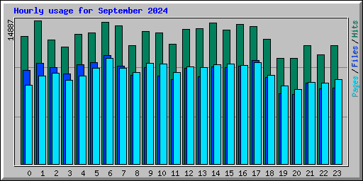 Hourly usage for September 2024