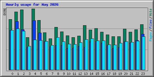 Hourly usage for May 2026