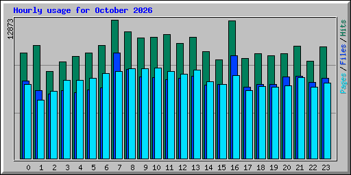 Hourly usage for October 2026