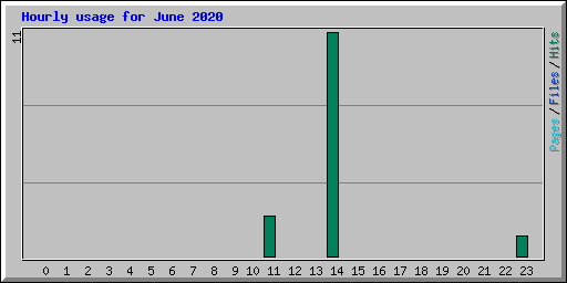 Hourly usage for June 2020